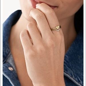 🆕Fossil>Gold textured heart ring Sz 8 NIB